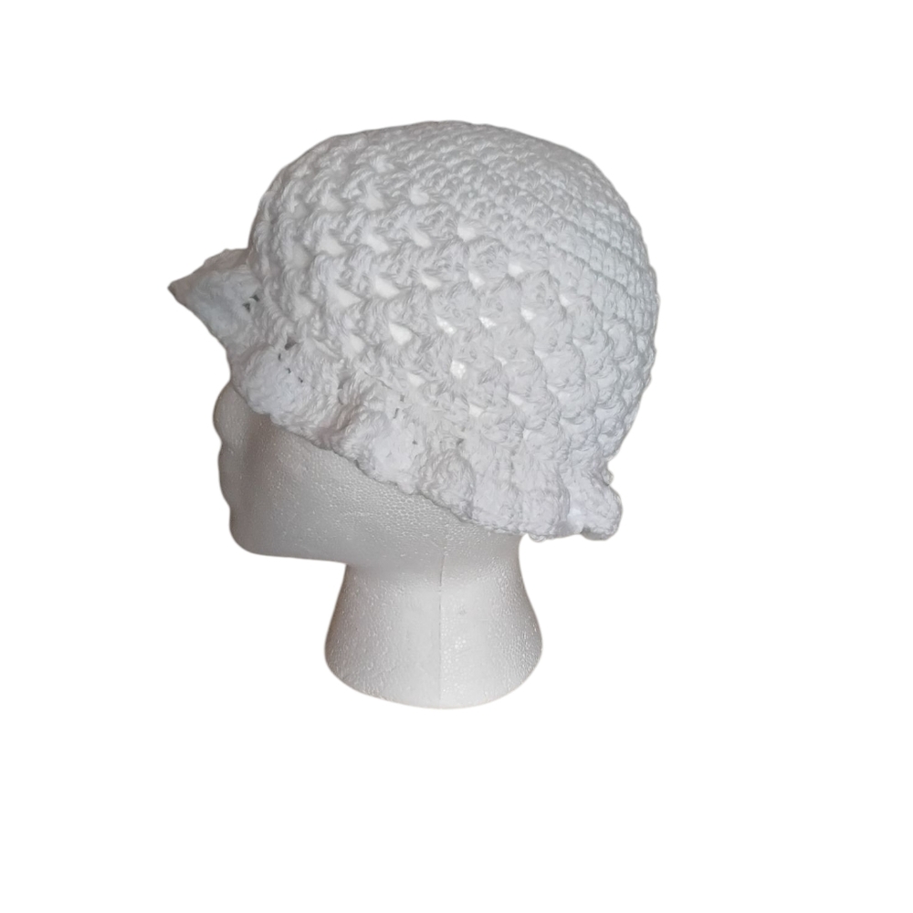 Crochet Bucket Hat Girls Size 3-10 Boho 90s Y2K Festival Bohemian Cottagecore